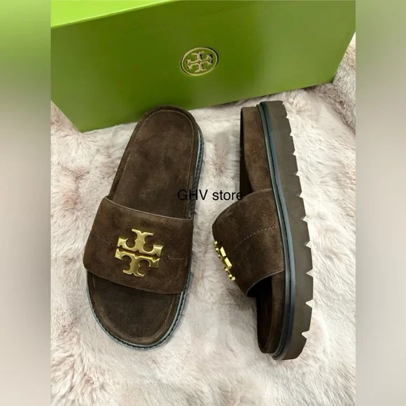 Tory Burch Everly Anatomic lug Sandals - Picture 2 of 2